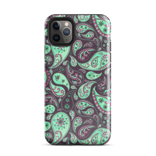 Mint Plum Paisley